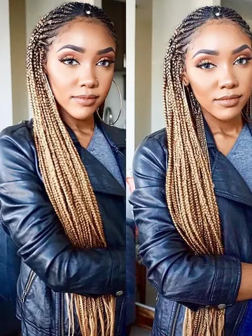 ombre red cornrow braids google search blonde box braids blo