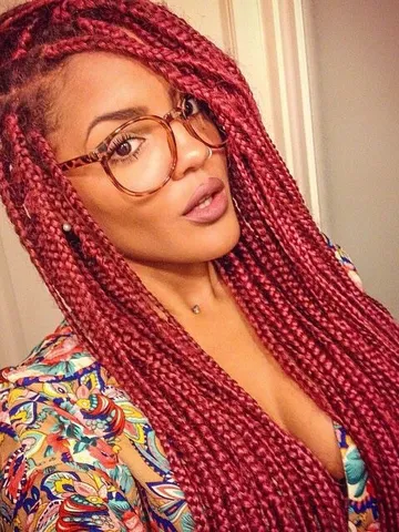 red box braids hair styles braids with extensions natural ha