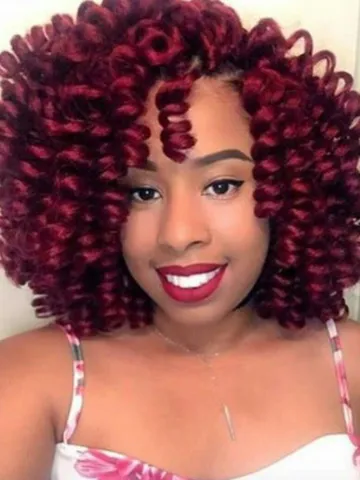 crochet braids red at ester houser blog