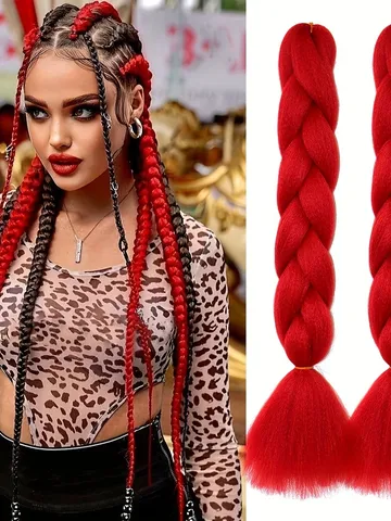 red braiding hair online