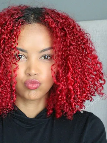 curly red hair