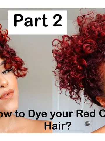 how to dye red curly hair part 2 youtube