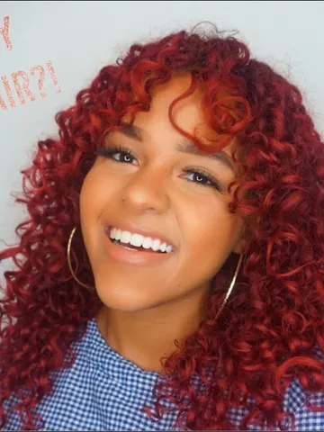 how to dye red curly hair youtube