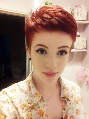 burningdaydreams tumblr com red hair pixie cut short red hai