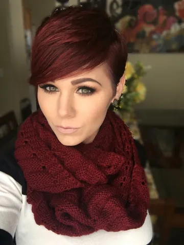 red hair color pixie cut at dan samples blog
