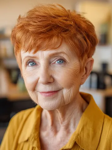 25 most flattering red pixie cuts that prove 70 is still att