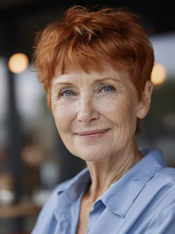 25 most flattering red pixie cuts that prove 70 is still att