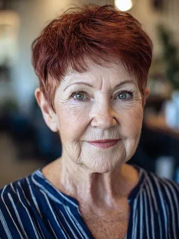 25 most flattering red pixie cuts that prove 70 is still att