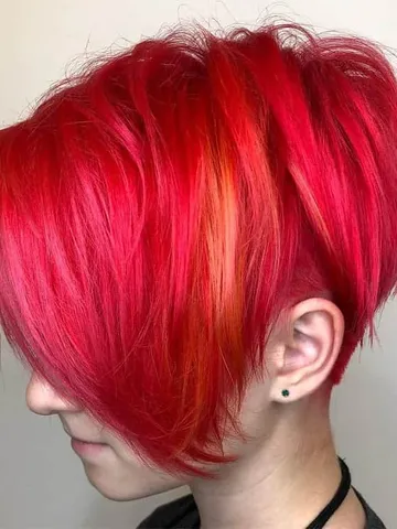 10 of the coolest red and pink pixie cuts 2024 trend