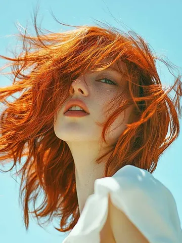 7 bold shag haircut with bangs ideas in fiery red for a stri