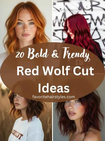 20 bold trendy red wolf cut ideas favorite hair styles trend