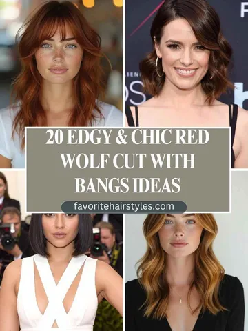 20 edgy chic red wolf cut with bangs ideas favorite hair sty
