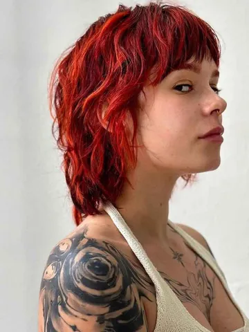 25 fiery red wolf cut ideas hairaide