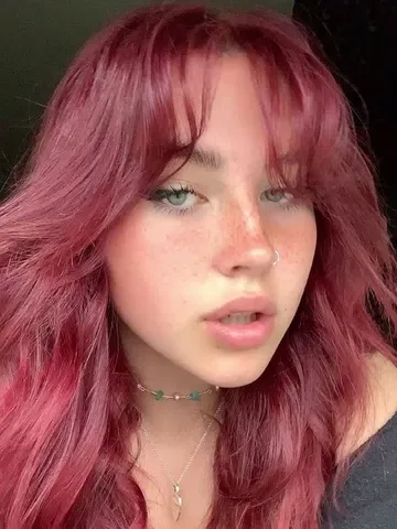wolf cut baddies inspo red hair inspo wine hair burgundy hai