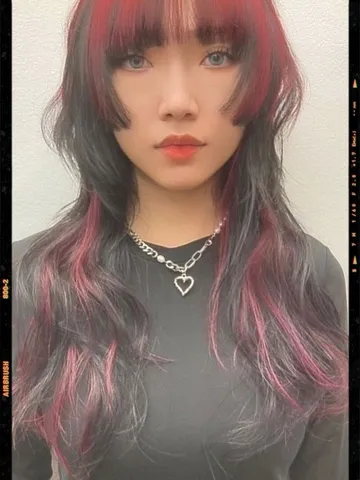 black and red wolf cut at holly stine blog