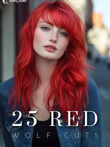 58 red wolf cut ideas in 2025 red wolf red bangs crown hairs