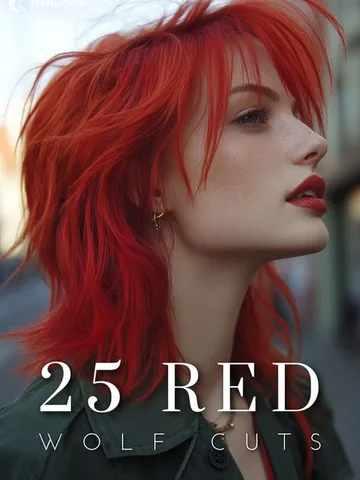 58 red wolf cut ideas in 2025 red wolf red bangs crown hairs