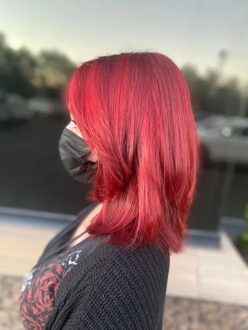 bright red wolf cut long hair styles hair styles hair