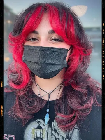 black and red wolf cut at holly stine blog