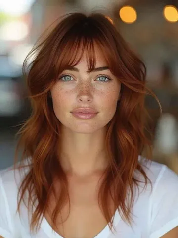 20 edgy chic red wolf cut with bangs ideas favorite hair sty