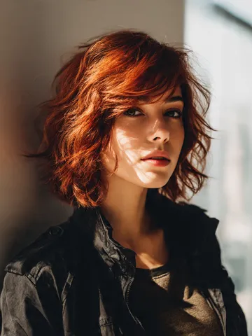 25 stunning red wolf cut for women unleash your wild beauty