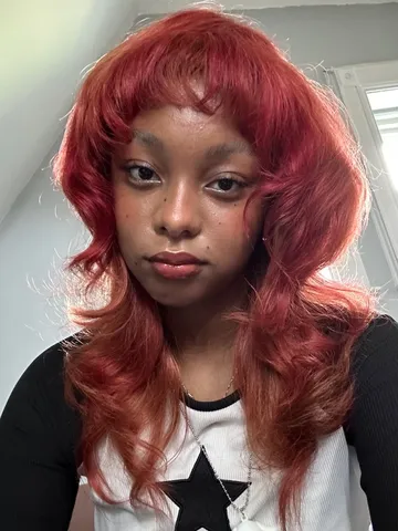 red wolf cut jellyfish cut small forehead hairstyles hair cu
