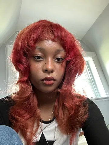 red wolf cut jellyfish cut hair cuts unnatural hair color ha