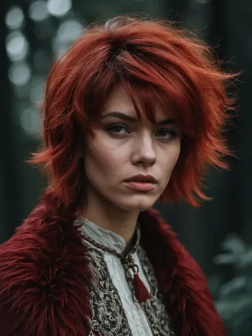 25 fiery red wolf cut ideas for women