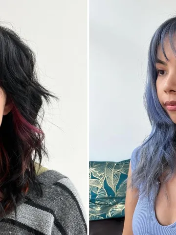 22 dyed wolf cuts to add a pop of color to your style