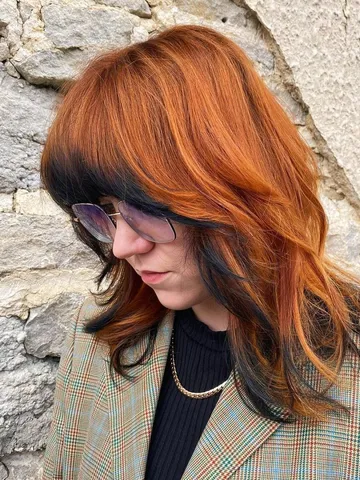 22 dyed wolf cuts to add a pop of color to your style