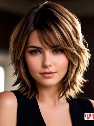 textured shag best medium length haircuts for chubby faces s