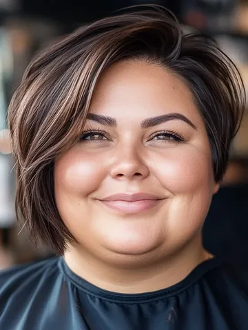 23 haircut for round chubby face asymmetrical bob artofit