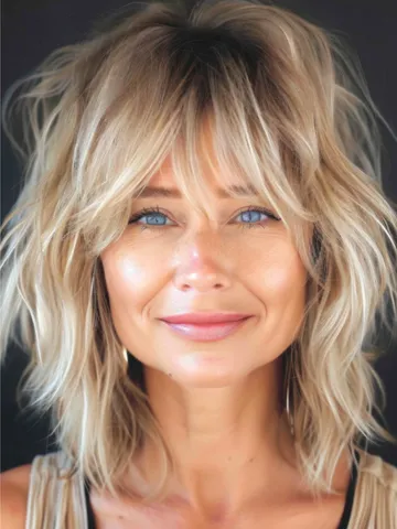 31 Hottest Shag Hairstyles for Women Over 60