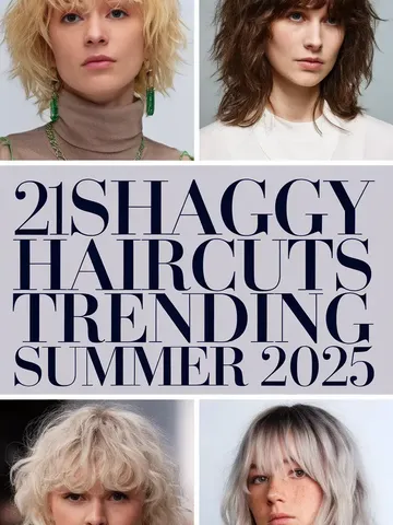 shaggy haircuts trending summer 2025 medium short long cuts