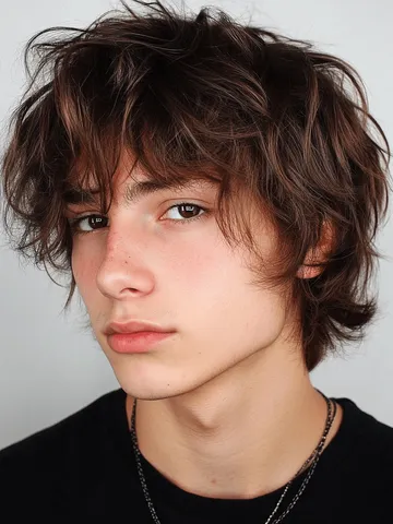 shag haircut for men