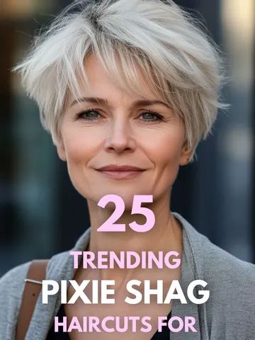 25 trendy pixie shag haircuts for older women to try now in