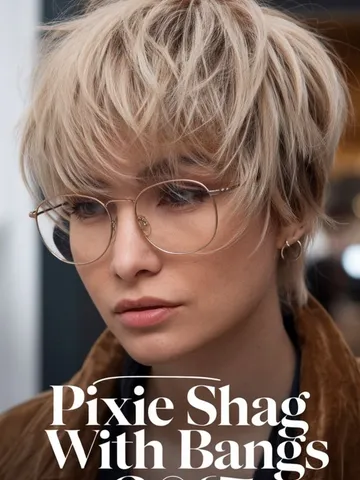 pixie shag with bangs the ultimate short layered cut for a m