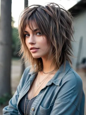 wolf cut hair ideas for women bold edgy and trendy look