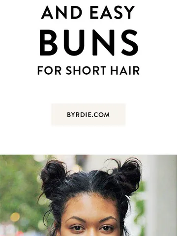 31 cool and easy bun hairstyles for short hair short hair bu
