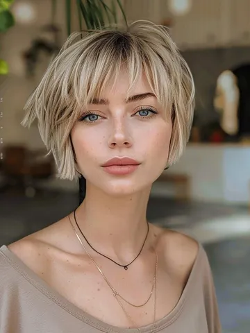 chic short hairstyles with bangs for a trendy look in 2025 s