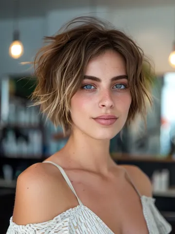 messy short hair style ideas for an effortless carefree vibe