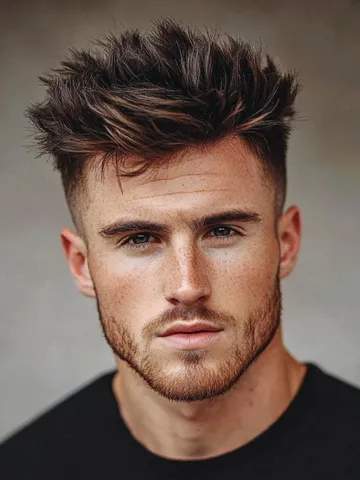 popular messy spiky hair ideas for men beard beasts