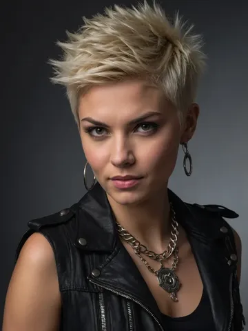 spiky pixie cut