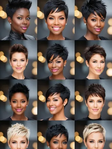 spiky pixie cut