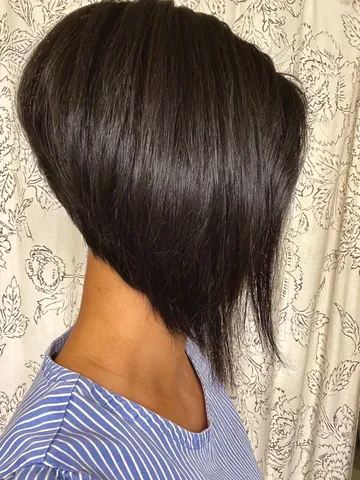 stacked angled bob hairstyles