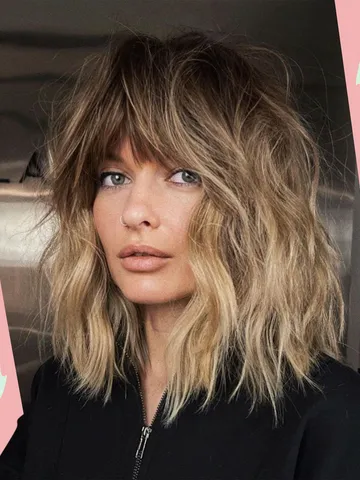 Natural Textured Bangs