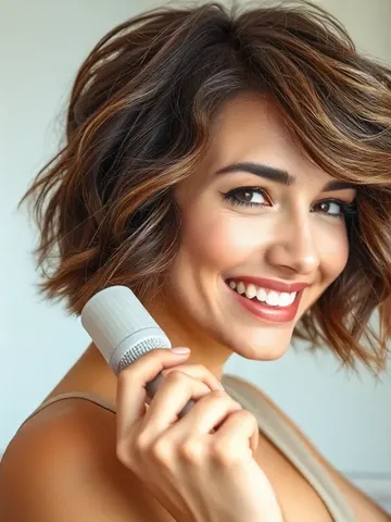 textured bob haircut