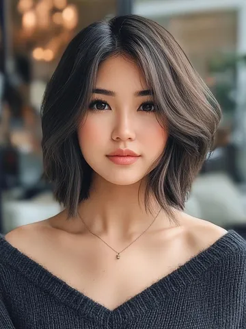 textured bob haircut
