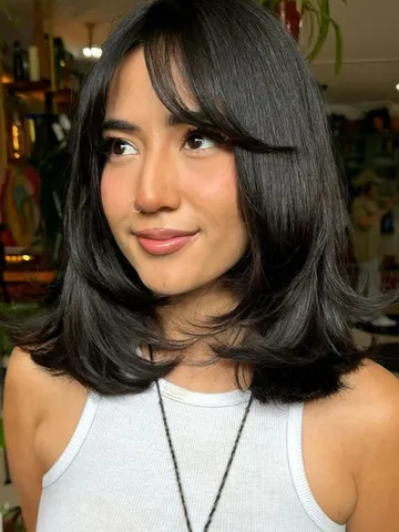 35 trending medium layered haircuts textured layers with cur