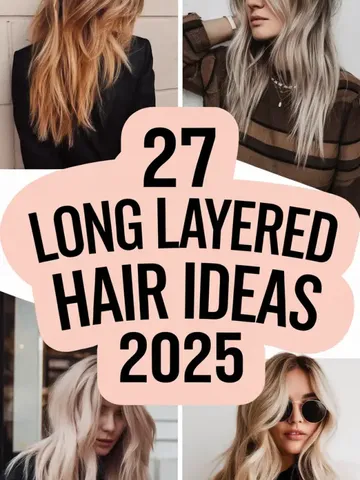 long layered hair ideas 2025 cuts for round faces straight s